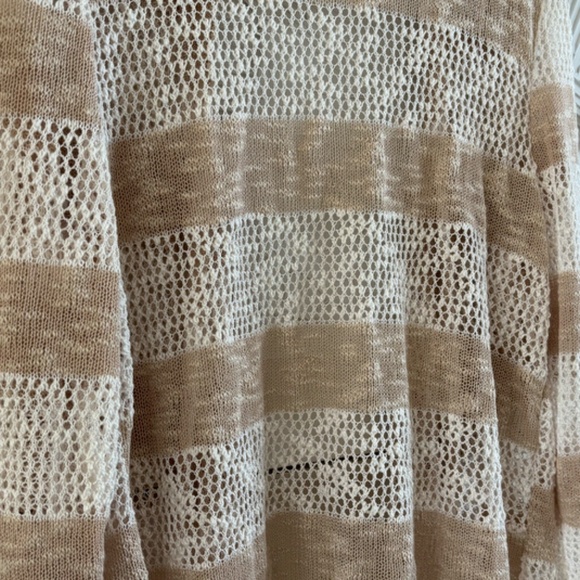 Retro Threads Women's SZ XL Tan Cream 100% Polyester Cardigan - Picture 10 of 13